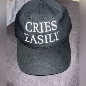 Cries Easily Embroidered Dad Hat
